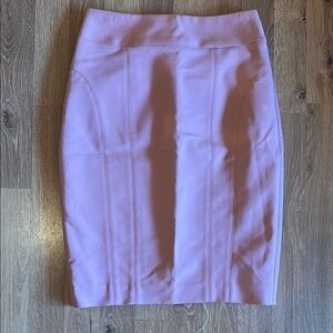 Express Pink Pencil Skirt Knee-Length Work